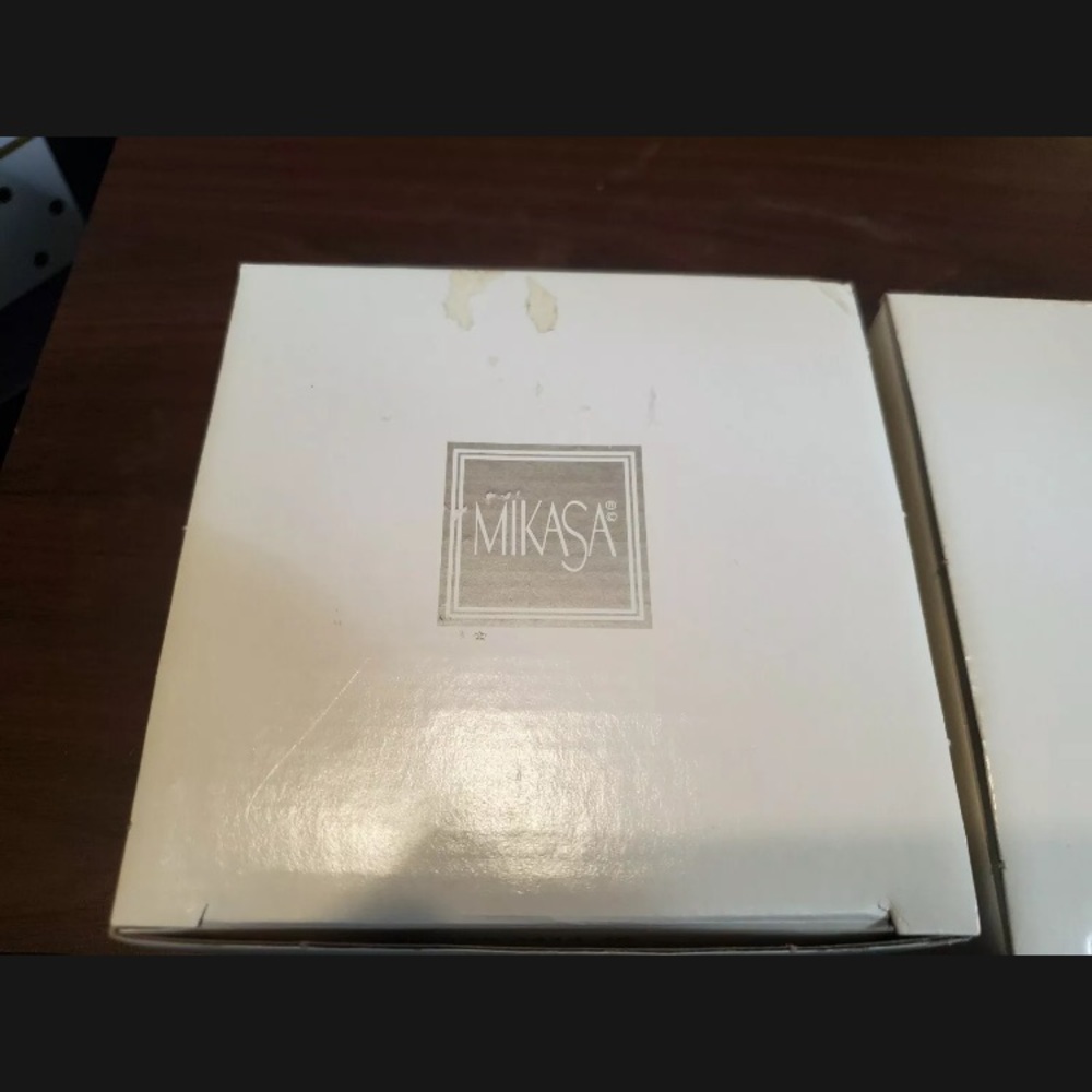 NEW Mikasa Crystal Candle Holders - Picture 7 of 7